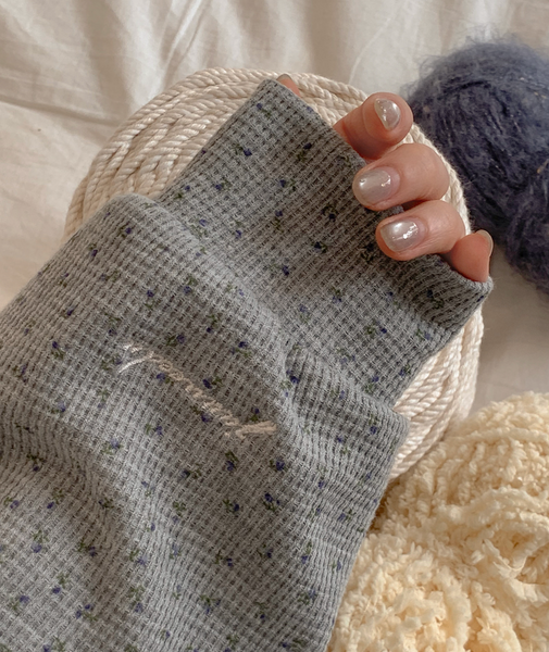 [Juuneedu] Flower Waffle Marrow Pyjama Set