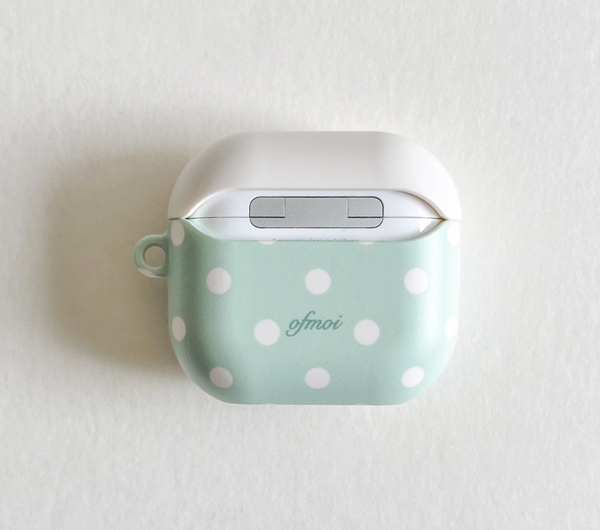 [ofmoi] Mint Bubble Airpods Case