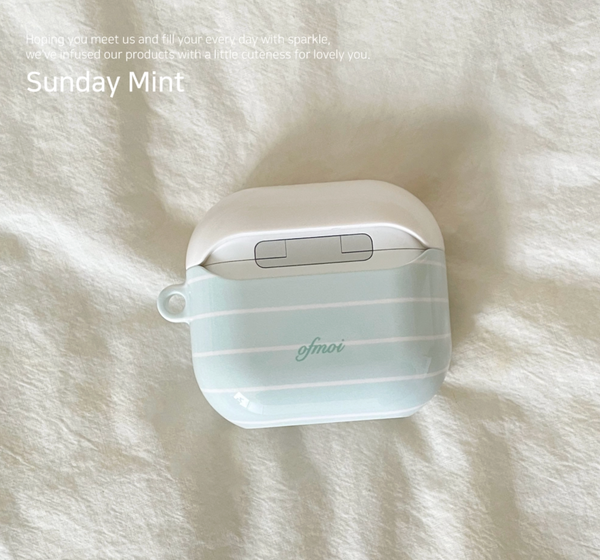 [ofmoi] Sunday Mint Airpods Case