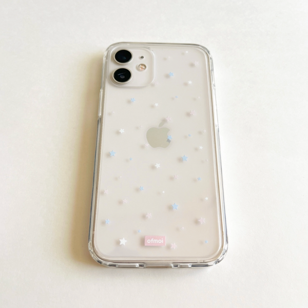 [ofmoi] Fluffy Starry Clear Hard Case