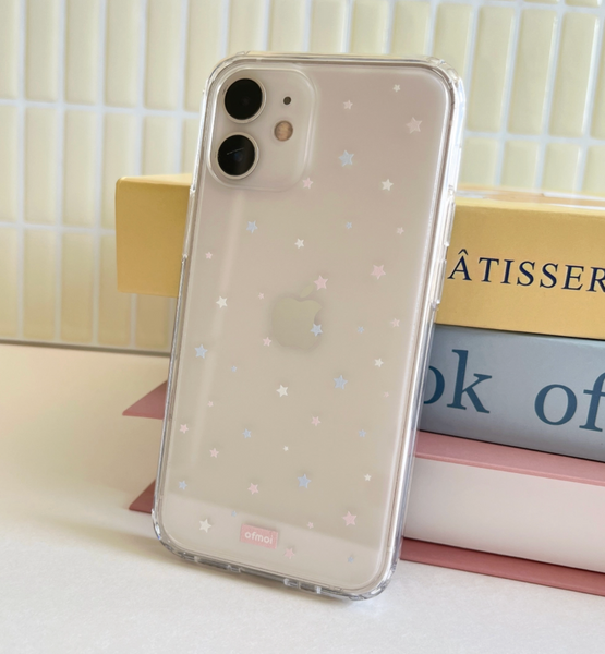 [ofmoi] Fluffy Starry Clear Hard Case