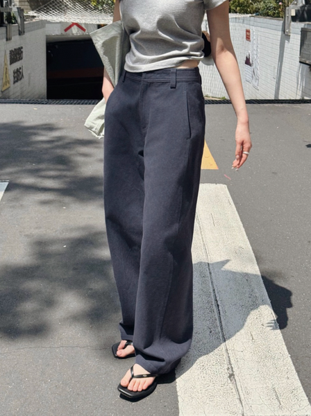 [SLOWAND] Premium Deep Washing Wide Pants