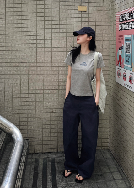 [SLOWAND] Premium Deep Washing Wide Pants