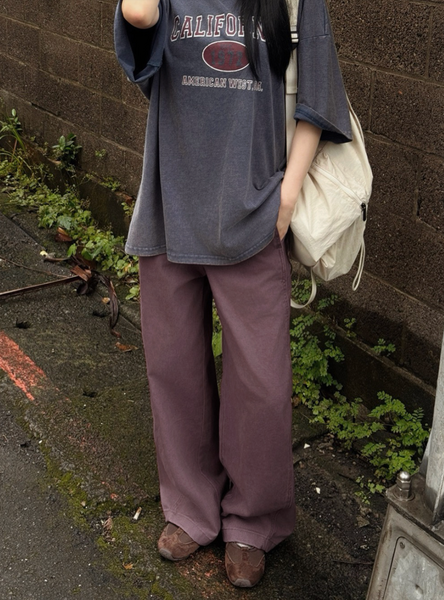 [SLOWAND] Premium Deep Washing Wide Pants