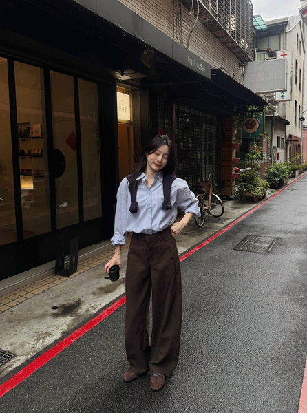 [SLOWAND] Premium Deep Washing Wide Pants