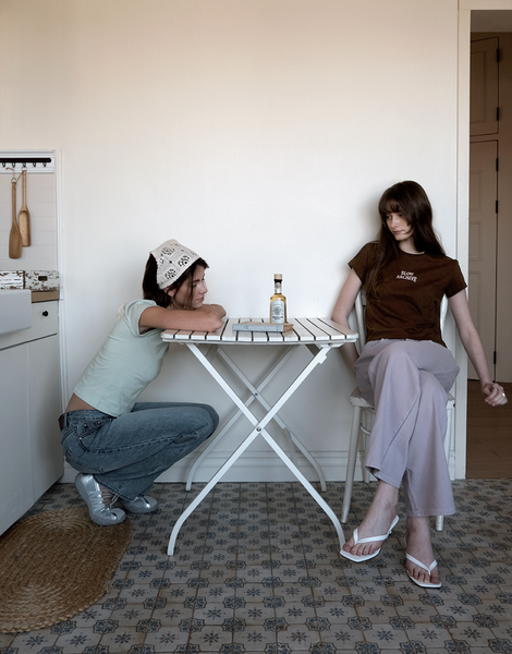 [SLOWAND] Archive Lettering T-shirt