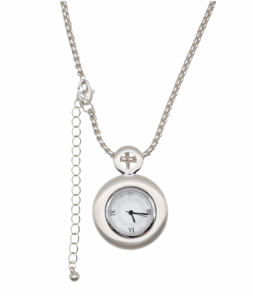 [Grumpy Stuff] Muted White Time Necklace