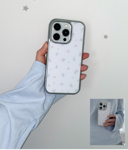 [LOVD] STARLIT BLOOM PHONE CASE Silver Bumper Case