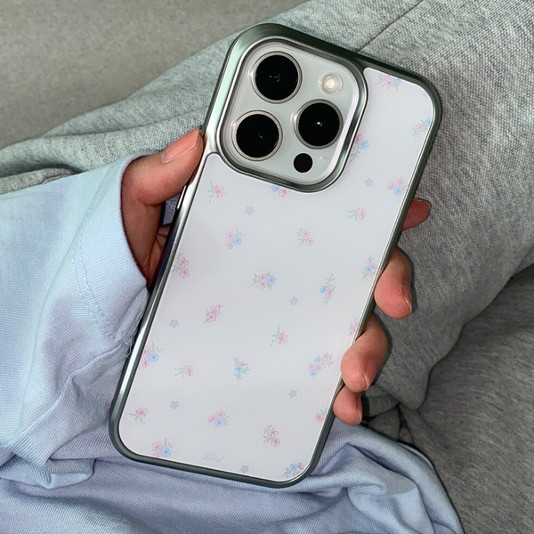 [LOVD] STARLIT BLOOM PHONE CASE Silver Bumper Case