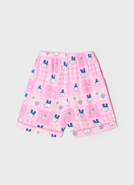 [SPAO x Tamagotchi] Y2K Patchwork Short Sleeve Pyjama Pink