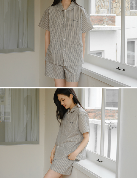 [Juuneedu] Opening Street Handmade Short-Sleeved Pyjama Set
