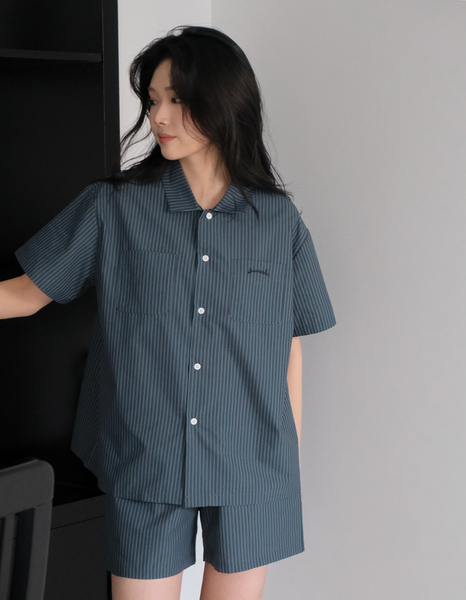 [Juuneedu] Opening Street Handmade Short-Sleeved Pyjama Set