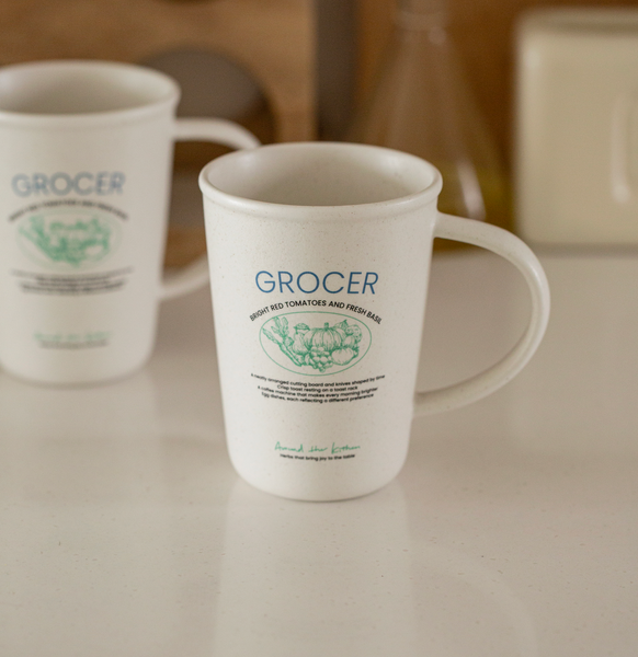 [momur] [weekend 15] GROCER Mug 430ml (2Colours)