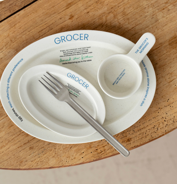 [momur] [weekend 15] GROCER Oval Plate L (2Colours)