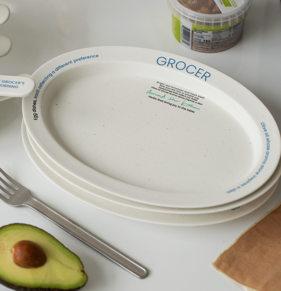 [momur] [weekend 15] GROCER Oval Plate L (2Colours)