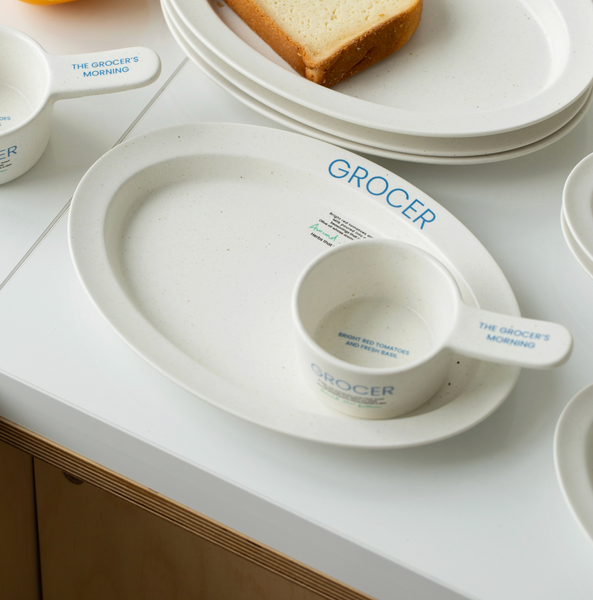 [momur] [weekend 15] GROCER Oval Plate M (2Colours)
