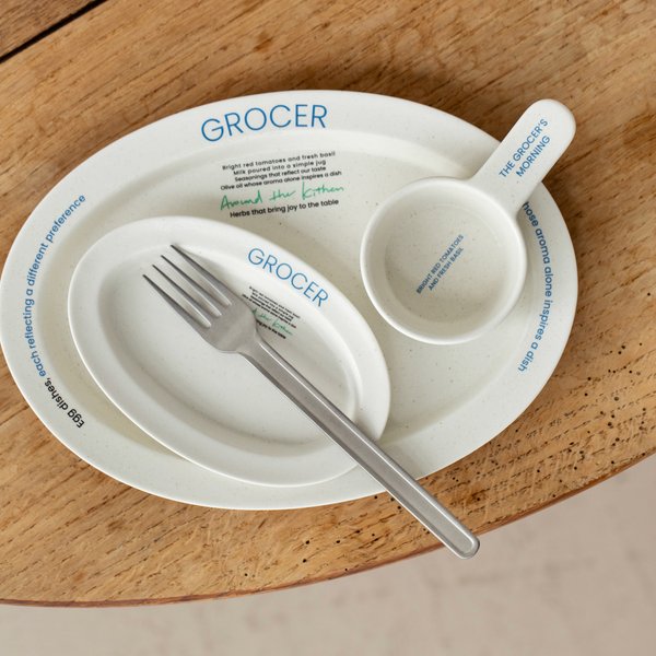 [momur] [weekend 15] GROCER Oval Plate S (2Colours)
