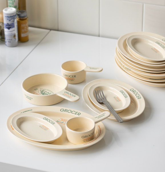 [momur] [weekend 15] GROCER Oval Plate S (2Colours)