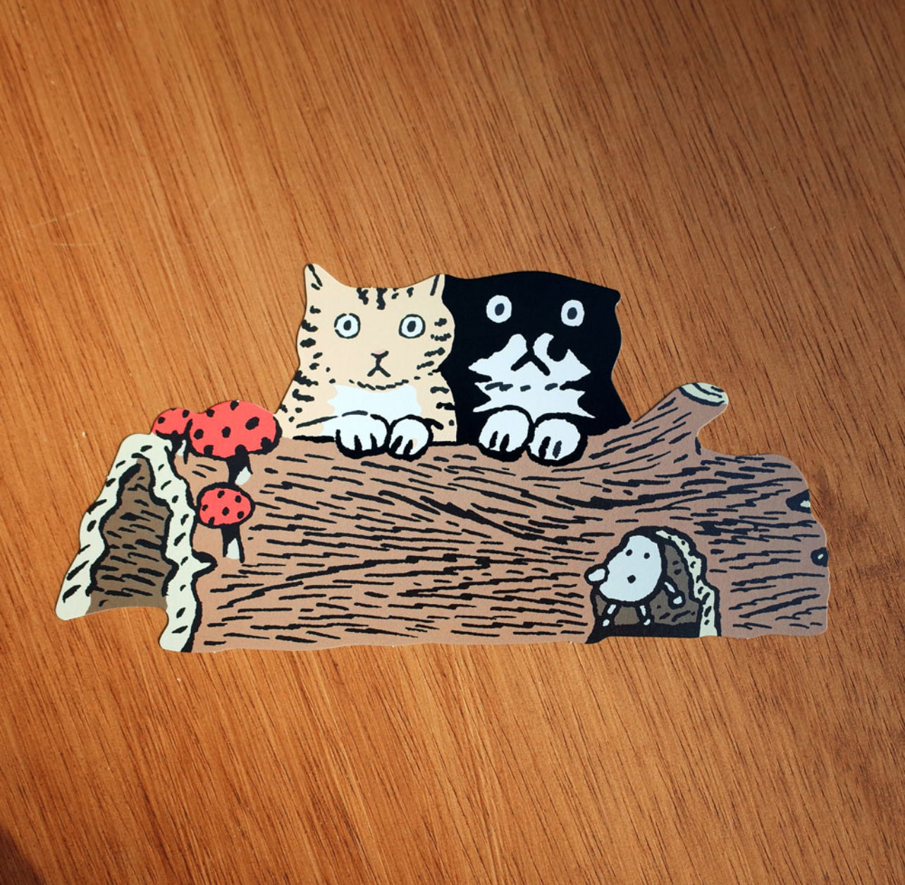 [HUGINN AND MUNINN] Die-Cut Postcard - mo&nori