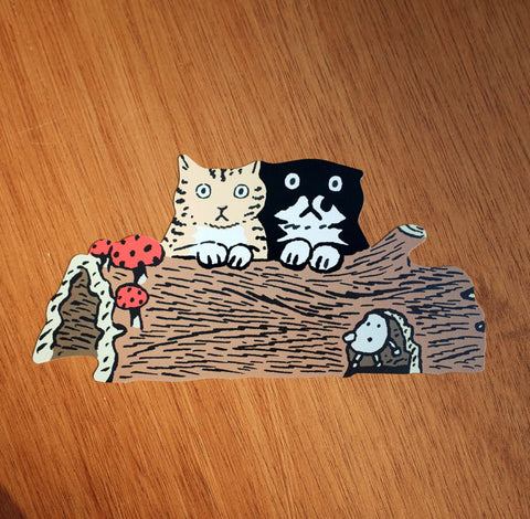 [HUGINN AND MUNINN] Die-Cut Postcard - mo&nori