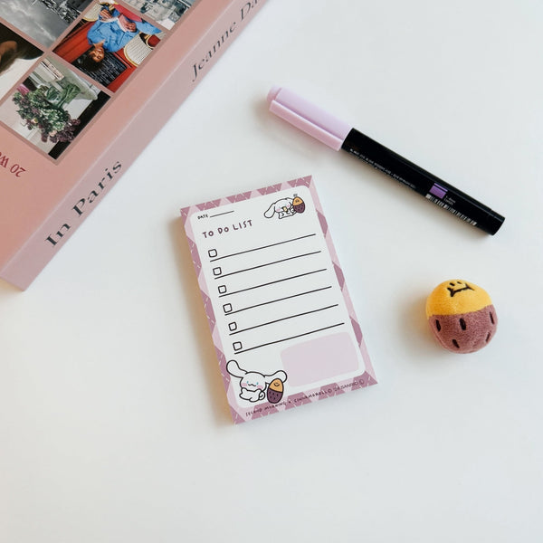 ♡ second morning × sanrio characters ♡ To Do List Memo Pad