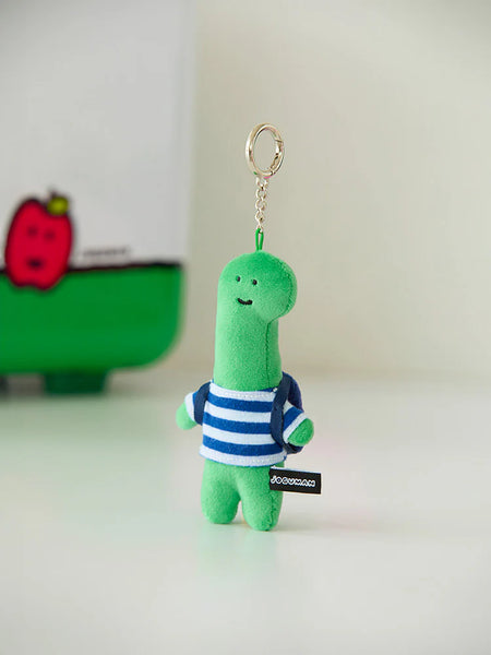 [JOGUMAN STORE] Standing Flush Keyring (Pink / Green)