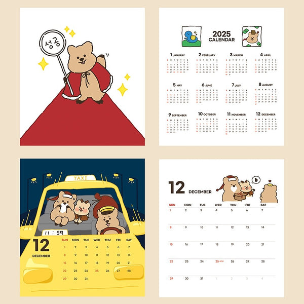 [YOUNG FOREST] 2025 Desk Calendar