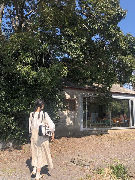 [ovuni] CLASSIC RIBBON SCHOOLBAG CANVAS BLACK