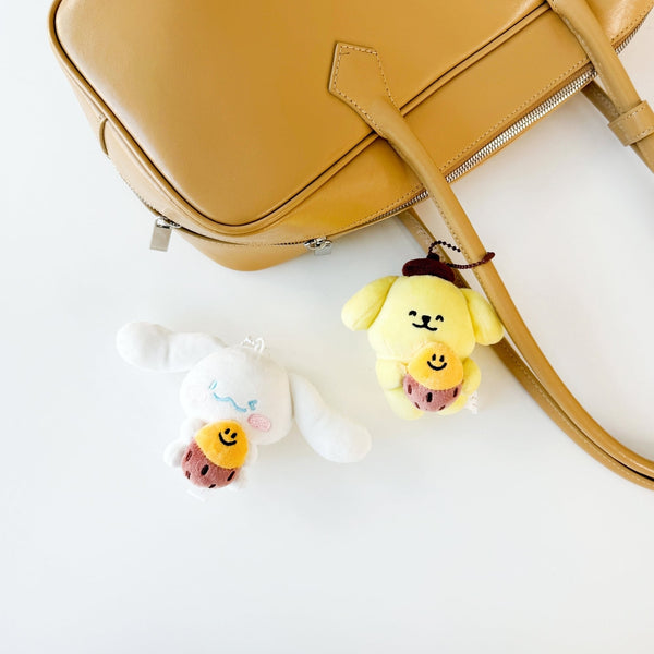 ♡ second morning × sanrio characters ♡ Fluffy Keyring