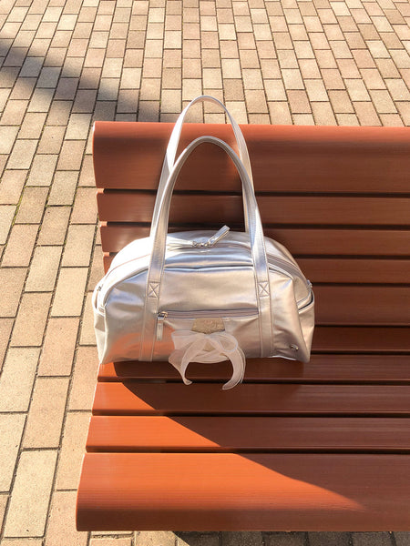 [ovuni] DAILY RIBBON GYM BAG SILVER