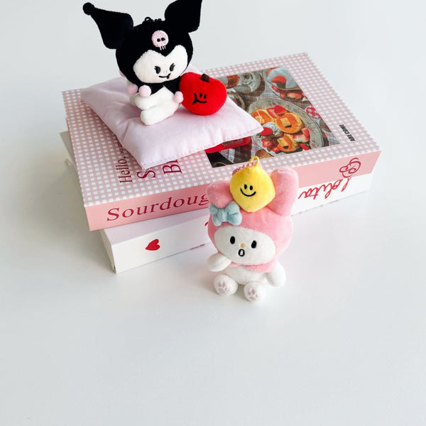 ♡ second morning × sanrio characters ♡ Fluffy Keyring