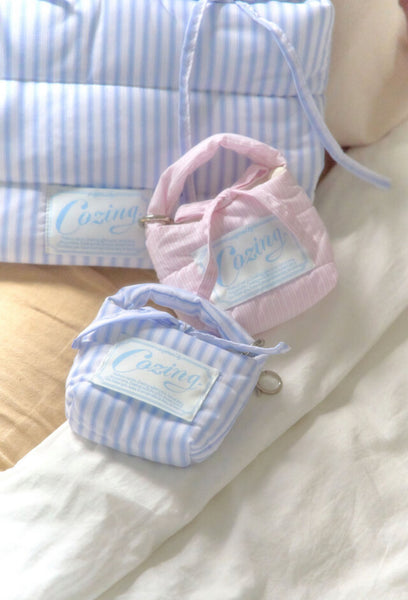 [COZING] Mini Pillow Keyring (Light Pink)