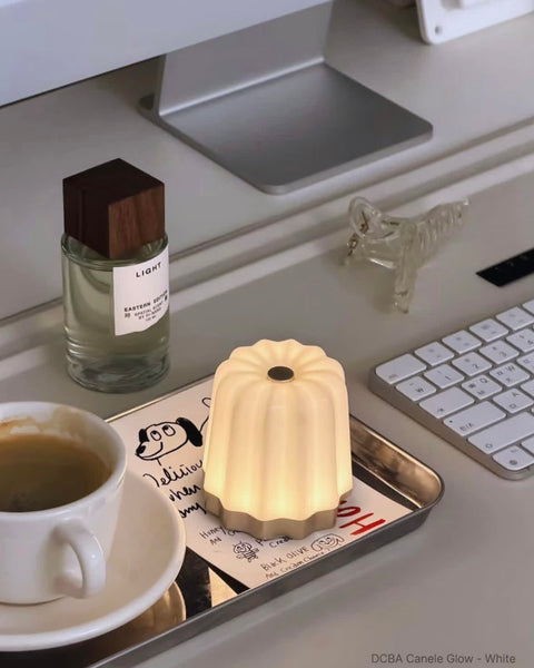 DCBA Canele Glow Mood Lamp Beige 韓國可麗露造型氣氛燈 米白色