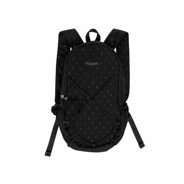NUYET Polka dot round backpack Black 韓國小眾圓點後背包 香港預購