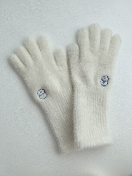 [skyfolio] Fluffy Knit Gloves