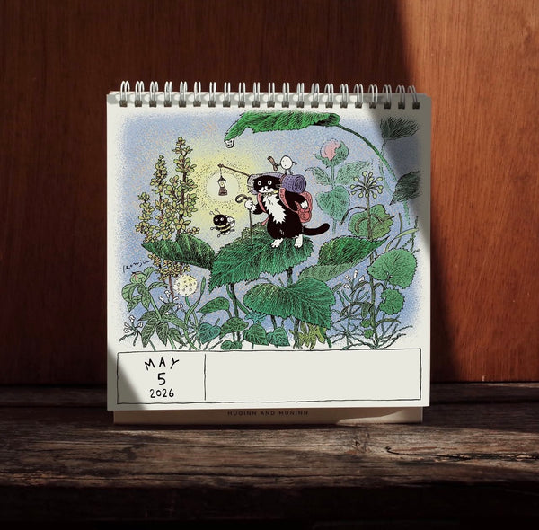 [HUGINN AND MUNINN] 2026 Desk Calendar