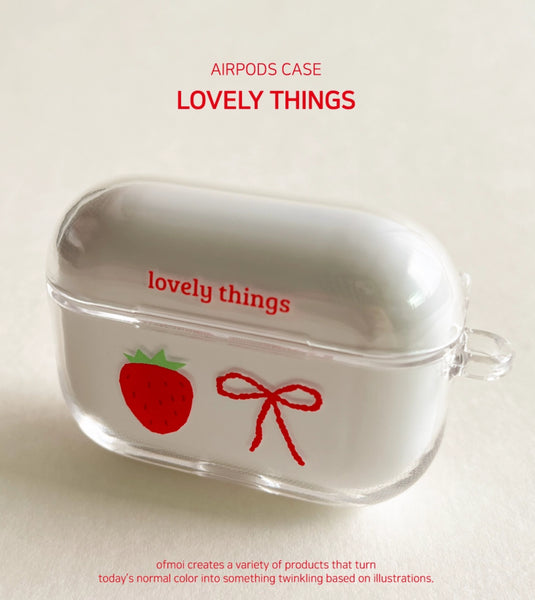 [ofmoi] Lovely Things Clear Airpods Case