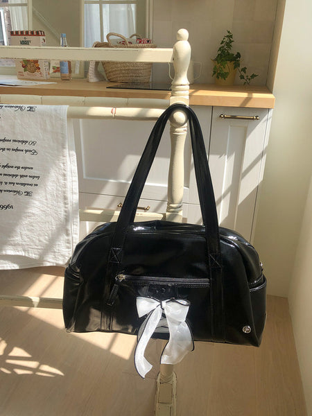 [ovuni] DAILY RIBBON GYM BAG Enamel Black