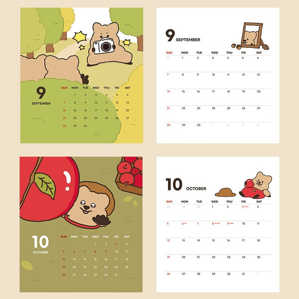 [YOUNG FOREST] 2025 Desk Calendar