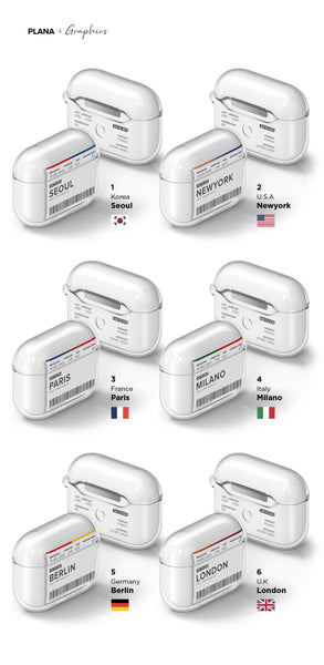 [PLANA] Ticket Series TPU Airpods Case (Airpods PRO/ PRO2)