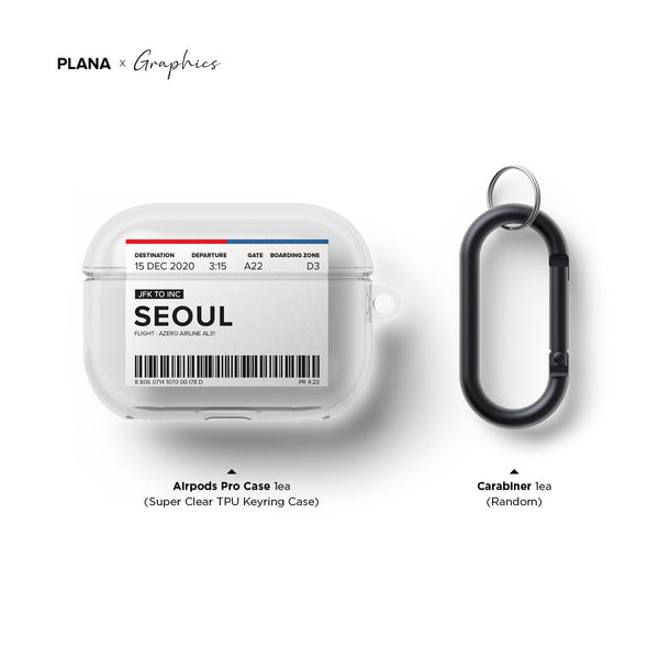 [PLANA] Ticket Series TPU Airpods Case (Airpods PRO/ PRO2)