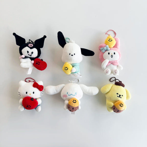 ♡ second morning × sanrio characters ♡ Fluffy Keyring