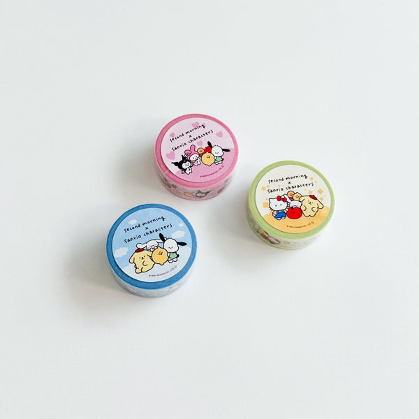 ♡ second morning × sanrio characters ♡ Masking Tape