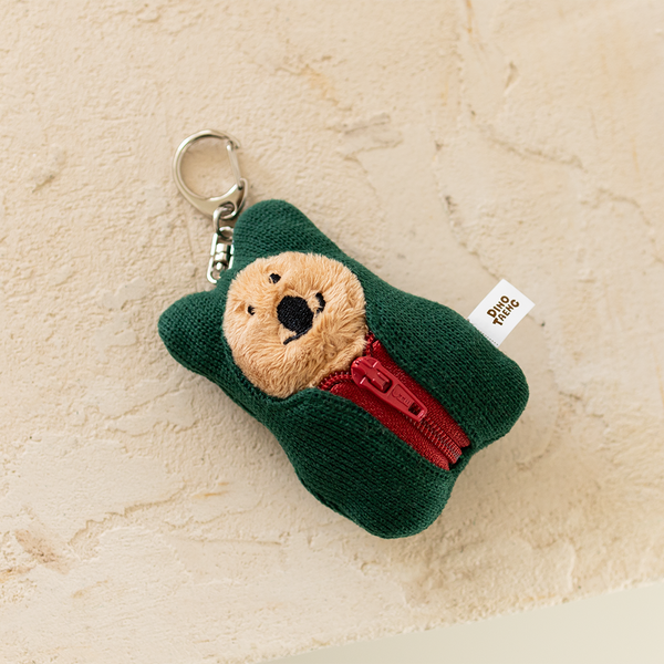 [Dinotaeng] Quokka in Sleepingbag keychain