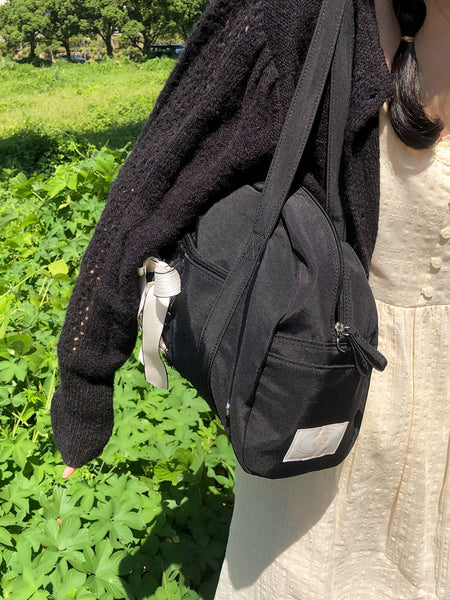 [ovuni] DAILY RIBBON GYM BAG (BLACK)