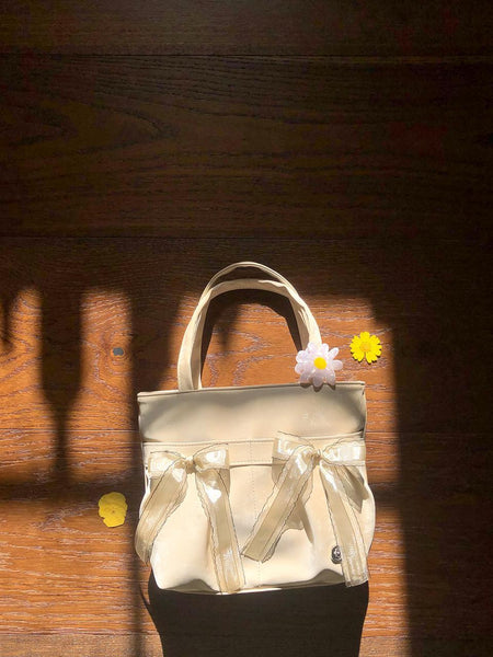 [ovuni] MINI EASY RIBBON BAG SAND BEIGE