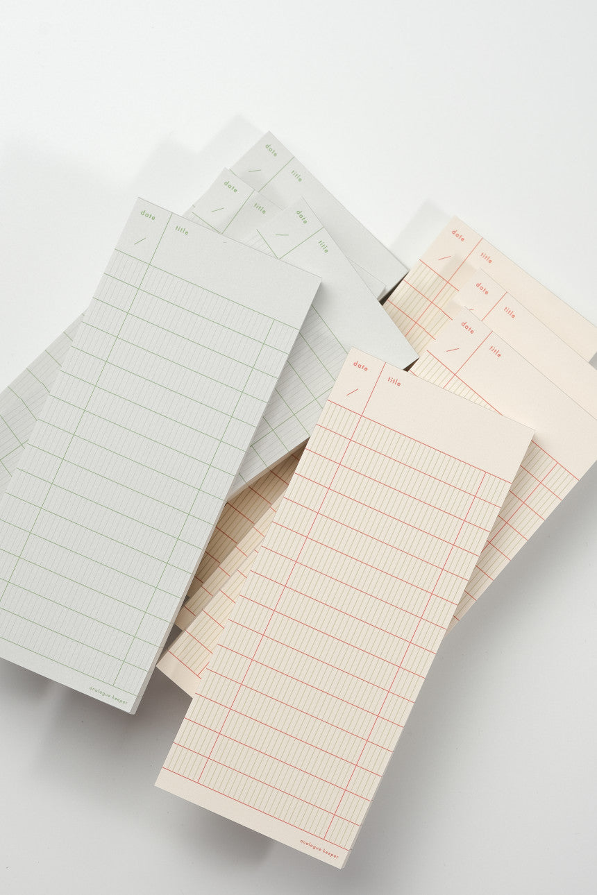 [analogue keeper] Checklist memopad