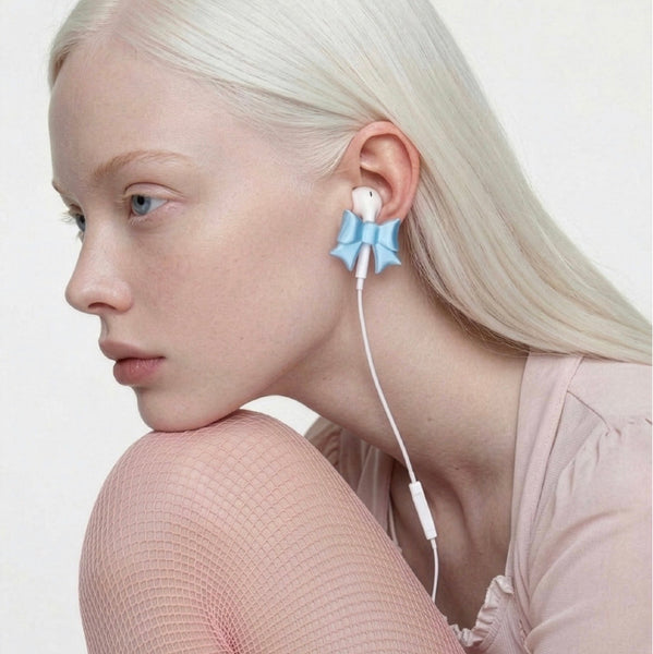 [46month] Earphone Deco Cap | 可愛造型蝴蝶結🎀 四葉草🍀 耳機扣