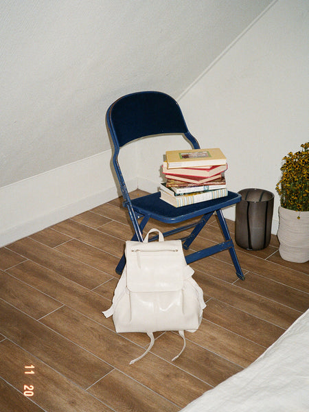 [ovuni] CLASSIC BOW BACKPACK CREAM