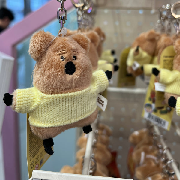 [Dinotaeng] Quokka in School Flat Fur Keyring (7Types)